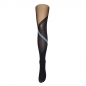 Preview: 20/50 den "Verena" schwarz / graue Musterstrumpfhose Gr. XS bis L