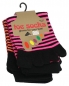 Preview: Zehensocken in neonfarbigen Ringeln im 2er Pack one sice