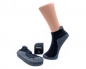 Preview: dicke Sneakers & Kurzschaftsocke mit Frotteesohle & Fersenlasche "Qano" 9cm im 2er Pack nahtlos Gr. 39/42 & 43/46