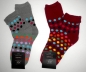 Preview: Punkte dicke und farbige Frottee Thermosocken im 2er Pack Gr. 35/38 & 39/42 von RS