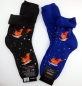 Preview: .Tiere dicke Thermo Frotteesocken RS Gr. 35/38 & 39/42 im 2er Pack gekettelt