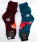 Preview: .Tiere dicke Thermo Frotteesocken RS Gr. 35/38 & 39/42 im 2er Pack gekettelt