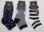 Preview: Kurzschaftsocken im Marinelook RS Harmony Gr. 35/38 & 39/42 im 3er Pack nahtlos