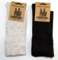 Preview: 30% Wolle & 13% Alpakawolle "feine, weiche & einfarbige Socken" Gr. 35/38 bis 43/46 im 2er Pack