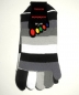 Preview: Zehensocken mit echter Ferse "Sympatico" bunte Farben Gr. 31/35, 35/42 & 40/46