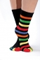 Preview: Zehensocken mit echter Ferse "Sympatico" bunte Farben Gr. 31/35, 35/42 & 40/46