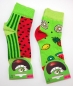 Preview: Kurzschaftsocken "bunte Früchte" Gr. 19/22 bis 27/30 im 2er Pack gekettelt