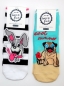 Preview: .Motivsneakersocken "Tiere CNB" im 2er Pack Gr.  35/38 mit flacher Naht