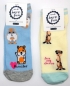 Preview: .Motivsneakersocken "Tiere CNB" im 2er Pack Gr.  35/38 mit flacher Naht