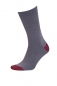 Preview: Anzugsocken mit farbiger Spitze und Ferse "BEN mit Weichbund" in grau Gr. 39/42 & 43/46 im 2er Pack