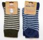 Preview: 65% Wolle (Lamm) dünne Ringel Socken "Wärmend & weich" RS Gr. 35/38 bis 43/46 im 2er Pack