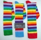 Preview: bunte Kniestrümpfe "Regenbogen & Blautöne" Footstar Gr. 35/35 bis 43/46 im 3er Pack