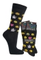Preview: Motivsocken Socks4fun "Tiere & Kunst" im 2er Pack Gr. 36/41 & 42/47 gekettelt neu