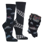 Preview: Motivsocken socks4fun "Freizeit & Party" im 2er Pack  Gr. 36/41 & 42/47 gekettelt neu
