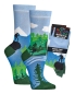 Preview: Motivsocken socks4fun "Freizeit & Party" im 2er Pack  Gr. 36/41 & 42/47 gekettelt neu