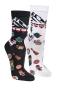 Preview: Motivsocken Socks4fun "Sprüche, Länder, Arbeit" Gr. 36/41 & 42/47 im 2er Pack nahtlos neu