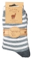 Preview: 30% Schafwolle, 15% Alpakawolle wärmende geringelte Kindersocken im 2er Pack Gr. 23/26 bis 39/42