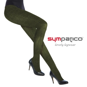 70 den blickdichte Musterstrumpfhose "Marisa" im Vintage-Look Gr. M, L & XL