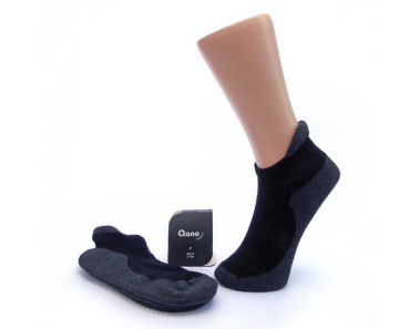 dicke Sneakers & Kurzschaftsocke mit Frotteesohle & Fersenlasche "Qano" 9cm im 2er Pack nahtlos Gr. 39/42 & 43/46