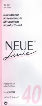 Feinkniestrümpfe 40 den blickdicht in schwarz für alle Schuhgrößen passend im 2er Pack