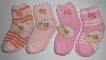 Kuschelsocken flauschig und weich mit dem Motiv von BiBi Blocksberg Größe 27/30 im 2er Pack