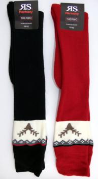 dicke Baumwoll Frotteekniestrümpfe "Geweih" Gr. 35/38 & 39/42 im 2er Pack nahtlos