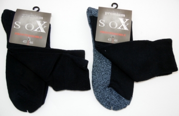 Socken mit dicker Frotteesohle "premium Soxx" Gr. 39/42 & 43/46 im 2er Pack