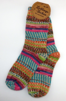 70% Wollsocke "Molly die Lieblingssocke" jedes Socke ein Unikat Gr. 35/38 bis 43/46