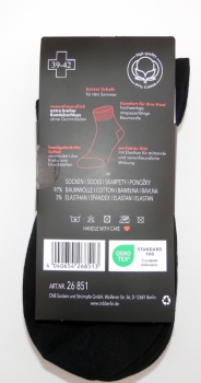 ".Diabetiker KURZ Soxx 14cm hoch ohne Gummi extra breiter Rand CNB Gr. 40/43 & 44/47 im 3er Pack