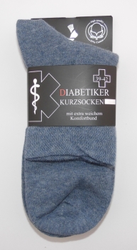 ".Diabetiker KURZ Soxx 14cm hoch ohne Gummi extra breiter Rand CNB Gr. 40/43 & 44/47 im 3er Pack