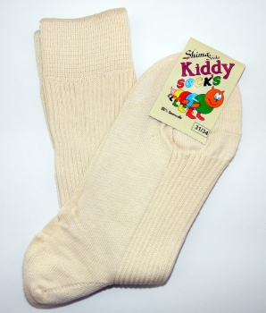 100% reine Baumwoll Kindersocken "mit & ohne geripptem Umschlagrand" Gr. 19/22 bis 39/42