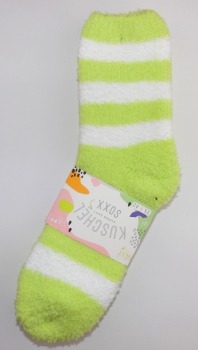 Kuschelsocken mit Softrand weich und wärmend "Ringel & uni CNB" im 2er Pack one sice 35/41