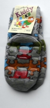 98% kba-Baumwolle dünne & beschichtete Stoppersocke "Puzzle" Gr. 17/18, 19/22, 35/38, 39/42