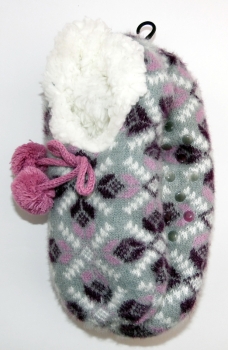 Ballarinas mit Innenfell & ABS Noppen Qano "kuschlig warm & super weich" HomeSOCKS Gr. 35/38 bis 43/46