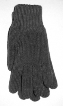 Kinder Fingerhandschuhe super weich wie selbst getrickt "natur und graphit" 6 bis 14 Jahre
