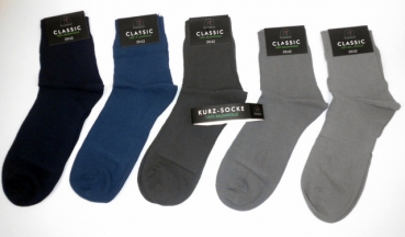 4 oder 8 Paar 100%Baumwolle Socken,dunkle Farbmischung,Größe 39-42 & 43-46 