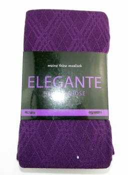 60 den Blickdicke & insich gemustere Strumpfhose one sice (40/44) "Elegante"