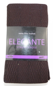 60 den Blickdicke & insich gemustere Strumpfhose one sice (40/44) "Elegante"