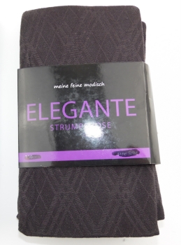 60 den Blickdicke & insich gemustere Strumpfhose one sice (40/44) "Elegante"