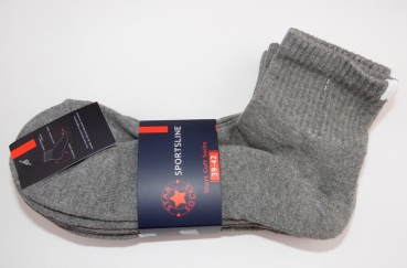 Sport Kurzschaftsocken mit einem dickem Fußbett ca. 12cm hoch StarSocks Gr. 35/38 bis 47/50 im 3er Pack