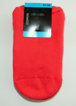 einfarbige ABS Antirutsch Sohle Sockenschuhe aus dicker Baumwolle "Ergora" Gr. 27/30 bis 39/42