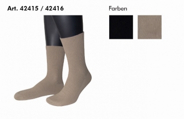 100% weiße Baumwollsocken mit Ripprand Ohne Gummidruck von Sympatico im 3er Pack Gr. 42/45 Abverkauf