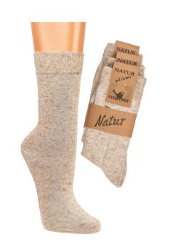 55% Baumwolle & 15% Leinen Socken "socks4fun" Gr. 35/38 bis 43/46 60°C Kochfest im 3er Pack