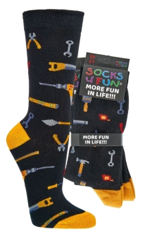Motivsocken Socks4fun "Sprüche, Länder, Arbeit" Gr. 36/41 & 42/47 im 2er Pack nahtlos neu