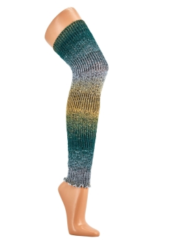 30% Wollstulpen 60 cm extra lang farbig & breiter Farbverlauf