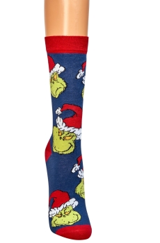 The Grinsch Weihnachtssocken im 2er Pack Gr. 36/40 & 40/46 gekettelt