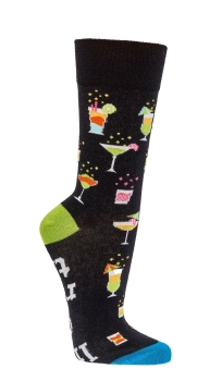 Motivsocken socks4fun "Freizeit & Party" im 2er Pack  Gr. 36/41 & 42/47 gekettelt neu