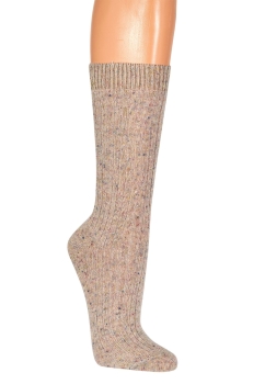 55% Wolle & 25% Seide, dünne, gerippte und feine Socken im 2er Pack Gr. 35/38 bis 43/46