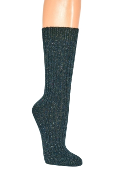 55% Wolle & 25% Seide, dünne, gerippte und feine Socken im 2er Pack Gr. 35/38 bis 43/46