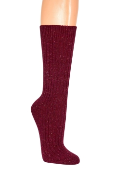 55% Wolle & 25% Seide, dünne, gerippte und feine Socken im 2er Pack Gr. 35/38 bis 43/46